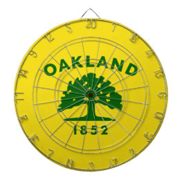 De vlag van Oakland (Californië) Dartbord