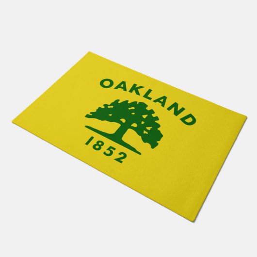 De vlag van Oakland (Californië) Deurmat (Schuin)