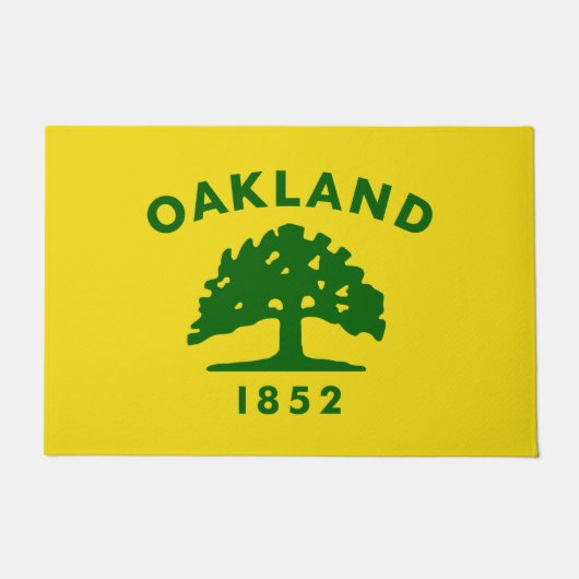 De vlag van Oakland (Californië) Deurmat (Voorkant)