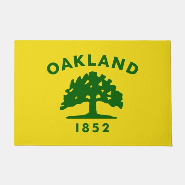De vlag van Oakland (Californië) Deurmat (Voorkant)