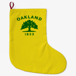 De vlag van Oakland (Californië) Grote Kerstsok