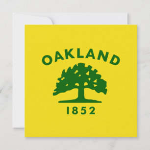 De vlag van Oakland (Californië) Kaart