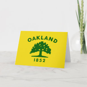 De vlag van Oakland (Californië) Kaart
