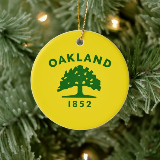 De vlag van Oakland (Californië) Keramisch Ornament (Boom)