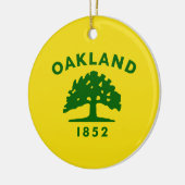 De vlag van Oakland (Californië) Keramisch Ornament (Links)