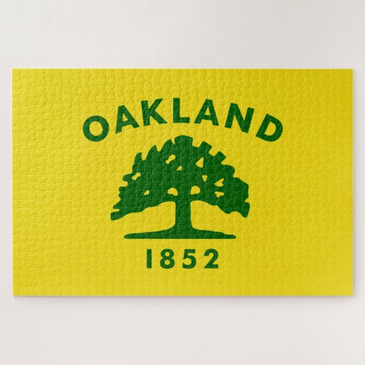 De vlag van Oakland (Californië) Legpuzzel (Horizontaal)