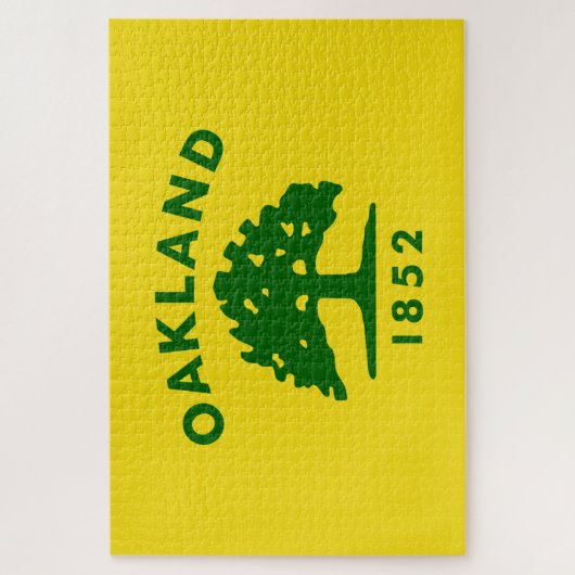 De vlag van Oakland (Californië) Legpuzzel (Verticaal)