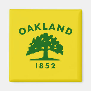 De vlag van Oakland (Californië) Magneet
