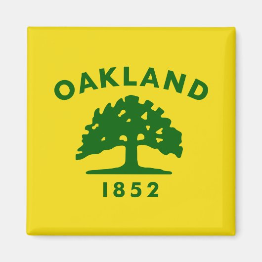 De vlag van Oakland (Californië) Magneet (Voorkant)