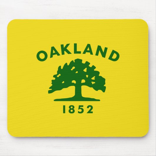 De vlag van Oakland (Californië) Muismat (Voorkant)