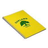 De vlag van Oakland (Californië) Notitieboek (Rechterzijde)