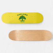 De vlag van Oakland (Californië) Persoonlijk Skateboard (Horizontaal)