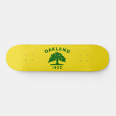 De vlag van Oakland (Californië) Persoonlijk Skateboard (Horizontaal)
