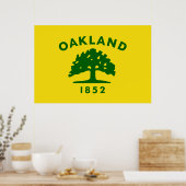 De vlag van Oakland (Californië) Poster (Keuken)