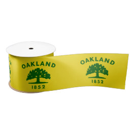 De vlag van Oakland (Californië) Satijnen Lint