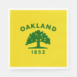 De vlag van Oakland (Californië) Servet