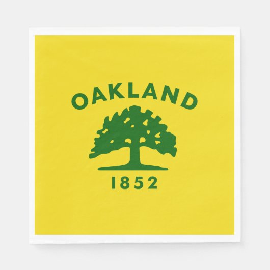 De vlag van Oakland (Californië) Servet (Voorkant)