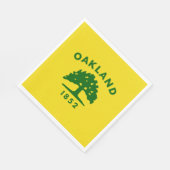 De vlag van Oakland (Californië) Servet (Hoek)