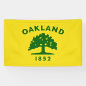 De vlag van Oakland (Californië) Spandoek (Horizontaal)