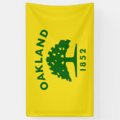 De vlag van Oakland (Californië) Spandoek (Verticaal)