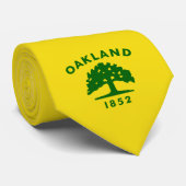 De vlag van Oakland (Californië) Stropdas (Opgerold)