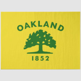 De vlag van Oakland (Californië) Tissuepapier
