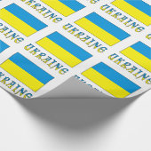 De vlag van Oekraïne en Oekraïne Cadeaupapier (Hoek)
