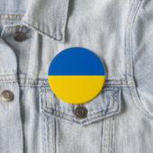 De vlag van Oekraïne ondersteunt blauw geel goud i Ronde Button 7,6 Cm (In situ)