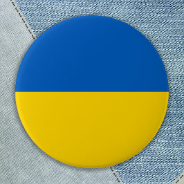De vlag van Oekraïne ondersteunt blauw geel goud i Ronde Button 7,6 Cm