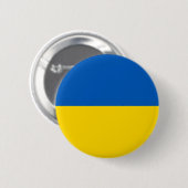 De vlag van Oekraïne Ronde Button 5,7 Cm (Voorkant /achterkant)