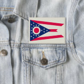 De vlag van Ohio: The Buckeye State Banner Button (Insitu)