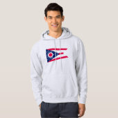 De vlag van Ohio: The Buckeye State Banner Hoodie (Voorkant volledig)
