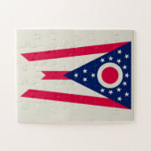 De vlag van Ohio: The Buckeye State Banner Legpuzzel (Horizontaal)