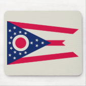 De vlag van Ohio: The Buckeye State Banner Muismat (Voorkant)