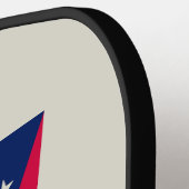 De vlag van Ohio: The Buckeye State Banner Pickleball Paddle (Links Detail)