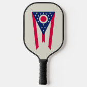 De vlag van Ohio: The Buckeye State Banner Pickleball Paddle (Achterkant)