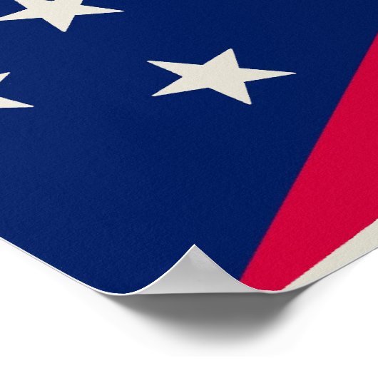 De vlag van Ohio: The Buckeye State Banner Poster (Hoek)