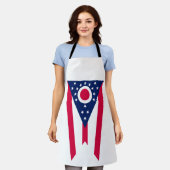 De vlag van Ohio: The Buckeye State Banner Schort (Gedragen)