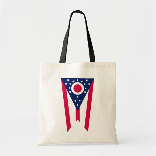 De vlag van Ohio: The Buckeye State Banner Tote Bag (Voorkant)