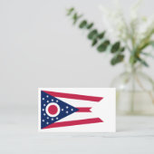 De vlag van Ohio Visitekaartje (Staand voorkant)