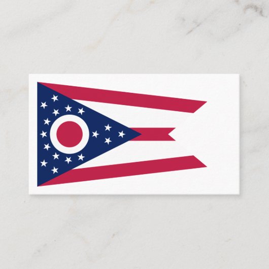 De vlag van Ohio Visitekaartje (Voorkant)