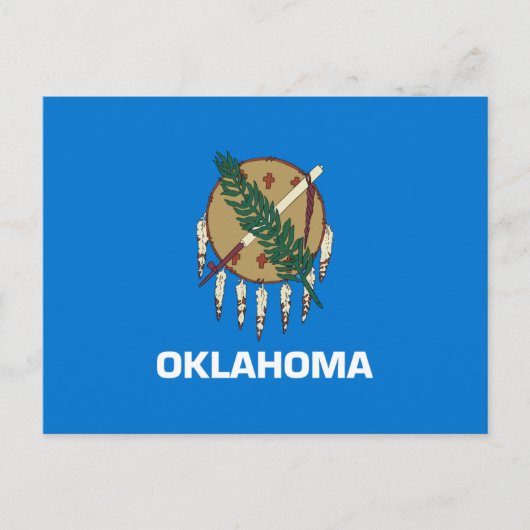 De vlag van Oklahoma Briefkaart (Voorkant)