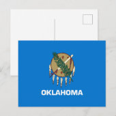 De vlag van Oklahoma Briefkaart (Voorkant / Achterkant)