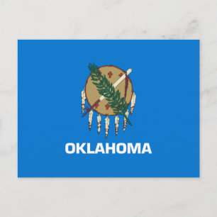 De vlag van Oklahoma Briefkaart