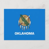 De vlag van Oklahoma Briefkaart (Voorkant)