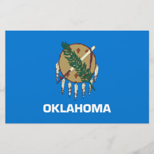De vlag van Oklahoma Briefpapier