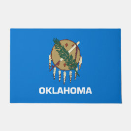 De vlag van Oklahoma Deurmat