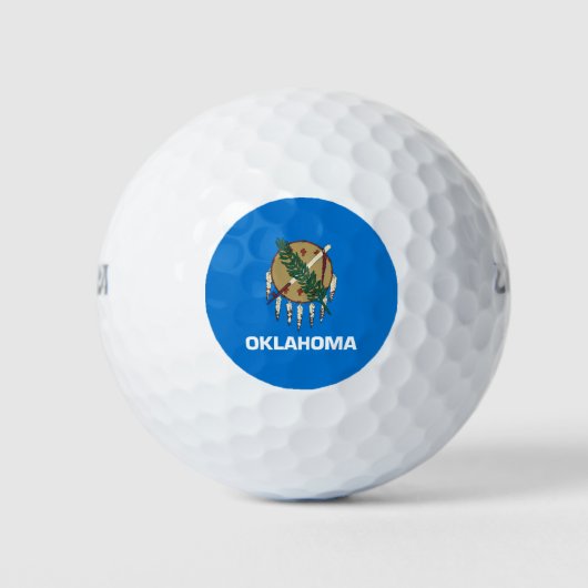 De vlag van Oklahoma Golfballen (Voorkant)