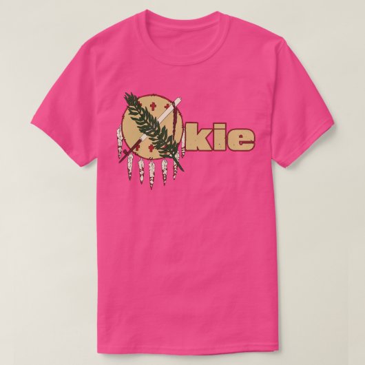 De vlag van Oklahoma Graphic Okie T-shirt (Design voorkant)