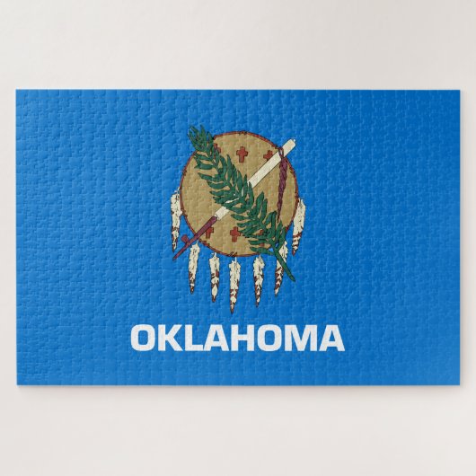De vlag van Oklahoma Legpuzzel (Horizontaal)
